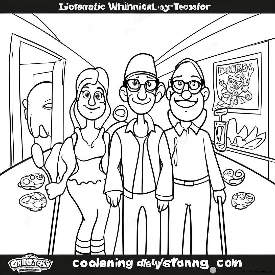 Whimsical Adventures In Odyssey Characters Coloring Page 22902