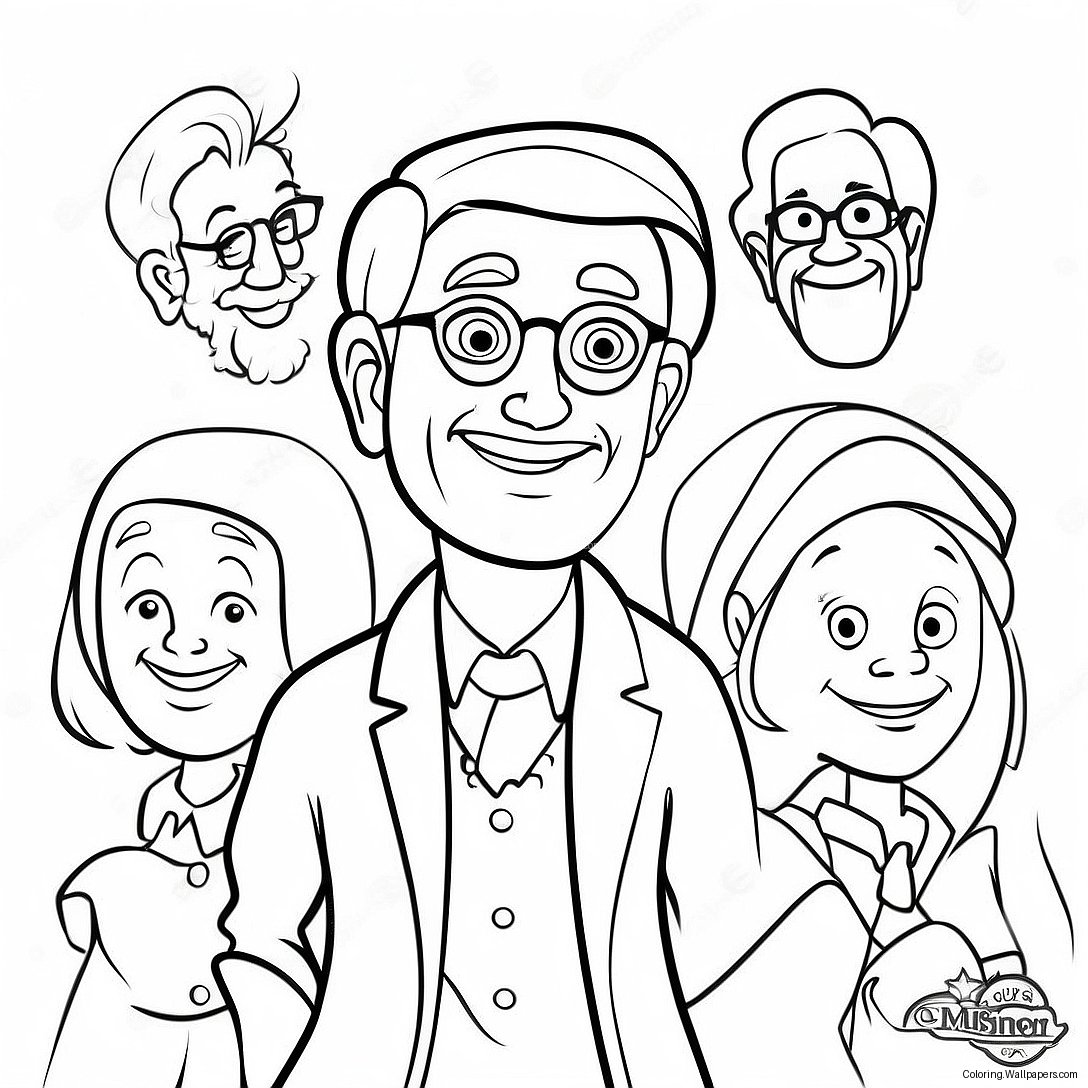 Whimsical Adventures In Odyssey Characters Coloring Page 22903