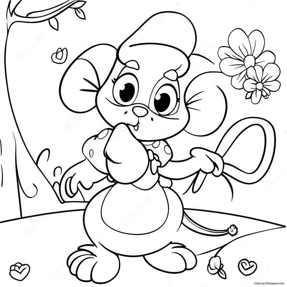 Whimsical Disney Character Quote Coloring Page 45539