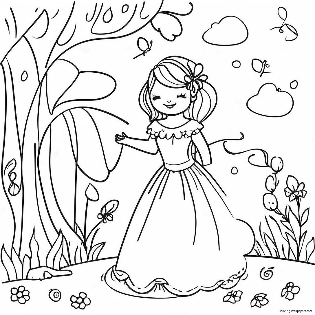 Whimsical Fantasy Alternative Coloring Page 52607