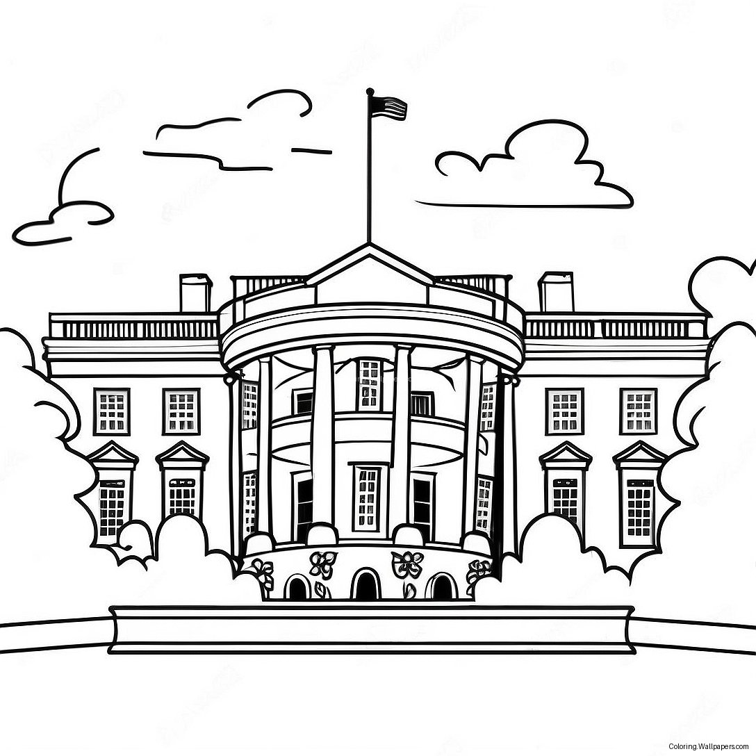 White House Coloring Page 34731