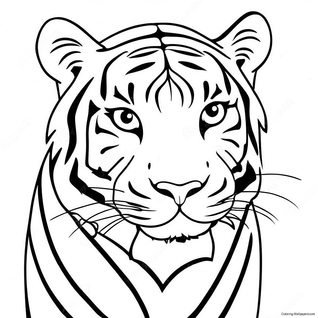 Page À Colorier Du Tigre Blanc 28989