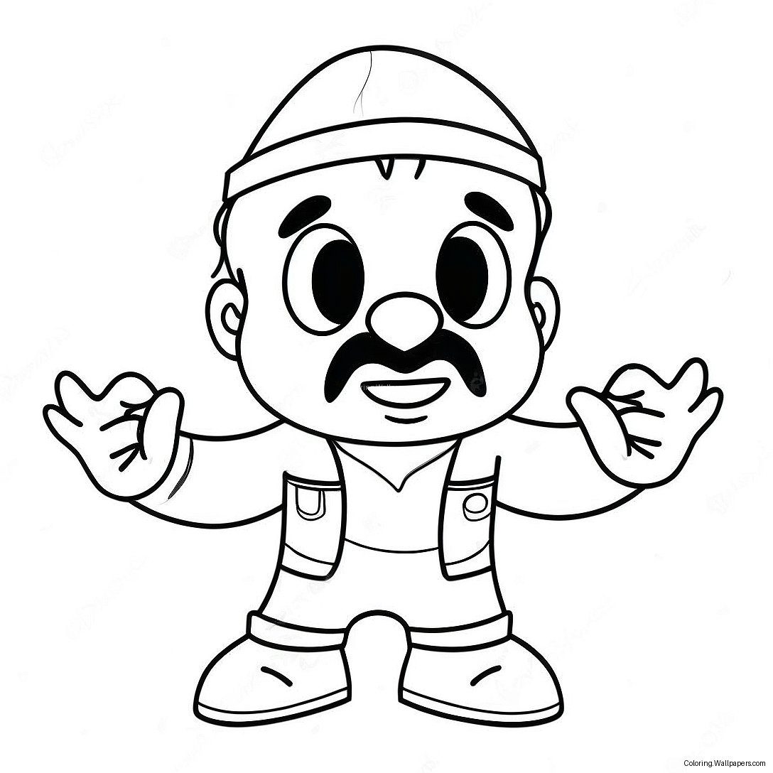 Whitty Fnf Character In Action Coloring Page 57222