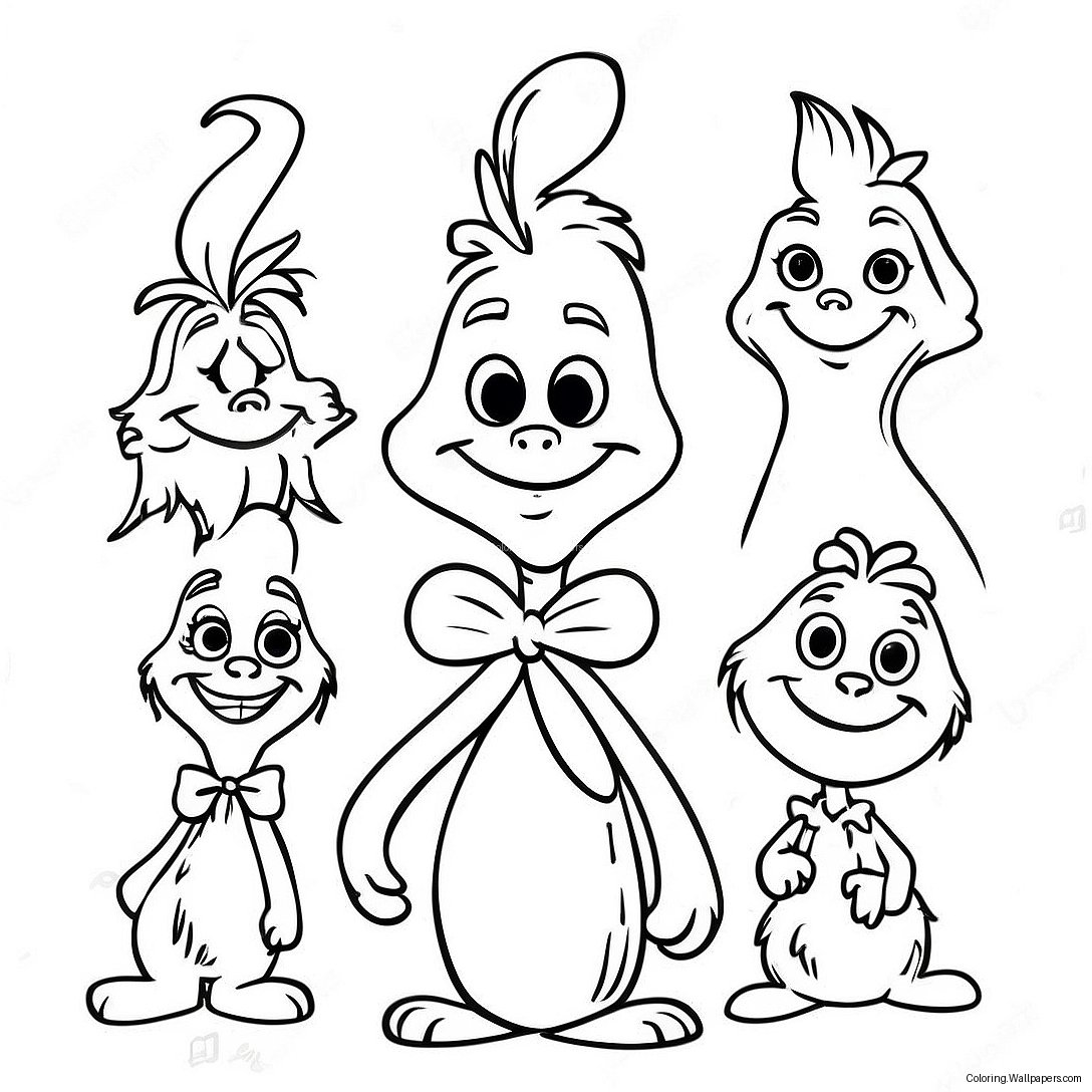 Whoville Personages Kleurplaat 12273