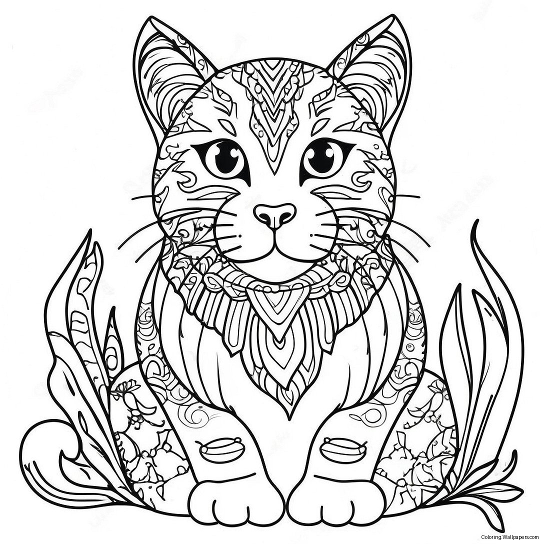 Wild Cat Coloring Page 33295