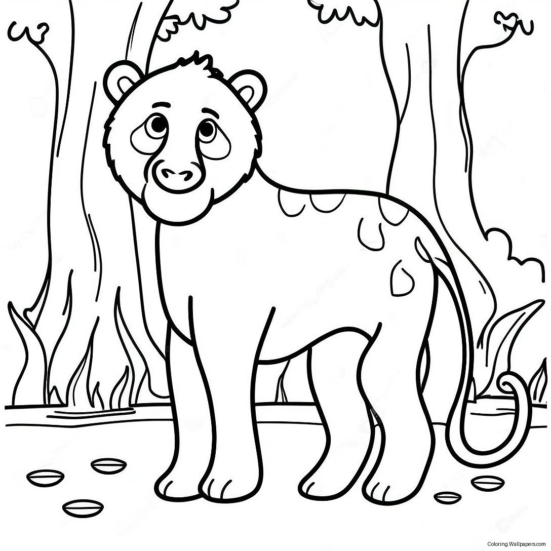 Wildlife Coloring Page 8600