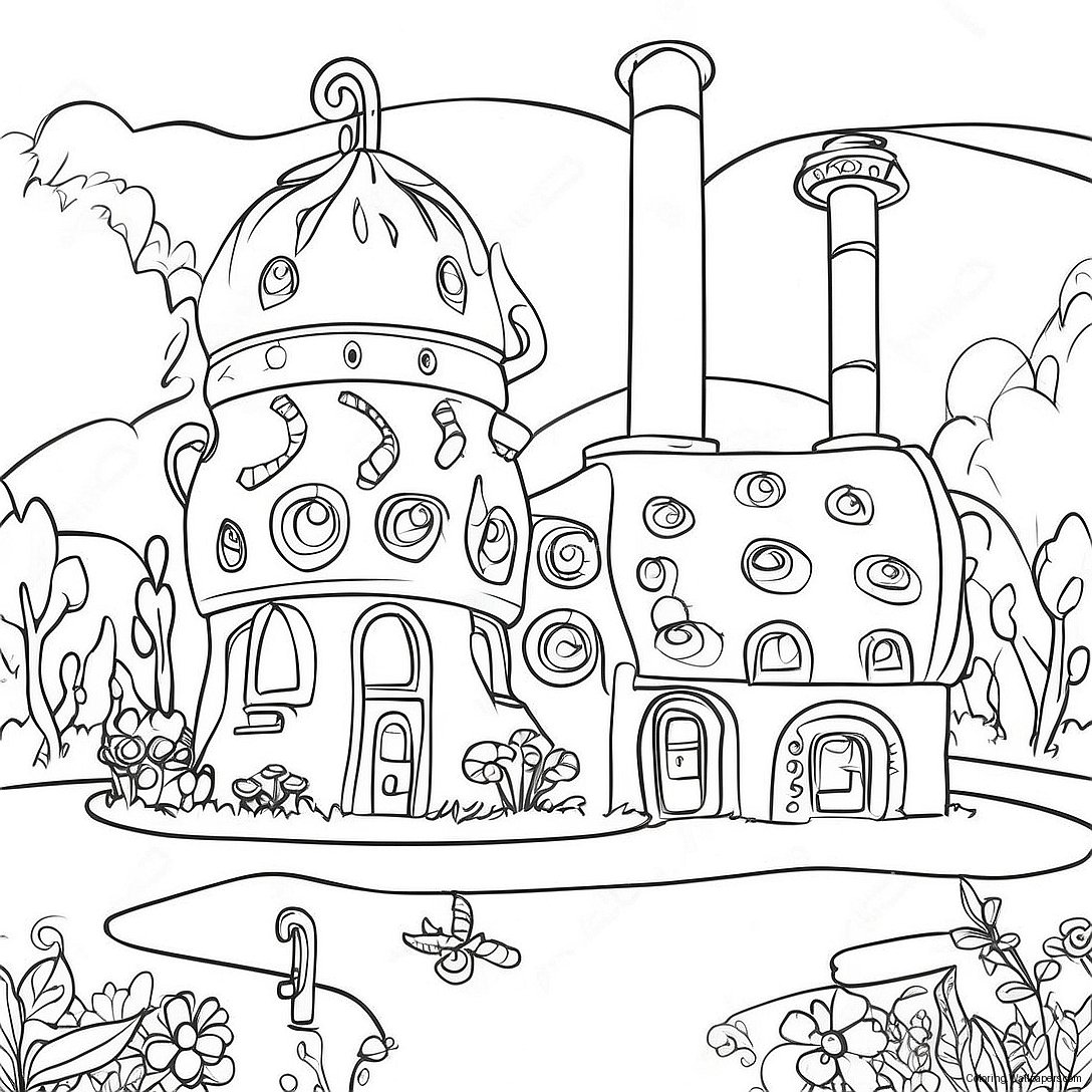 Willy Wonka's Whimsical Factory Coloring Page 13434