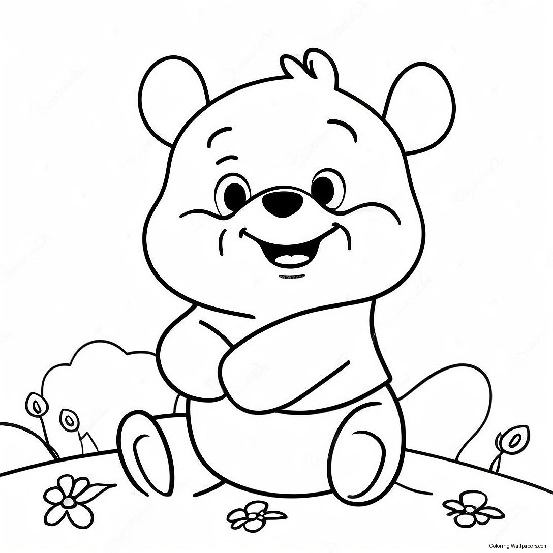 Winnie The Pooh Valentine's Day Coloring Page 29599