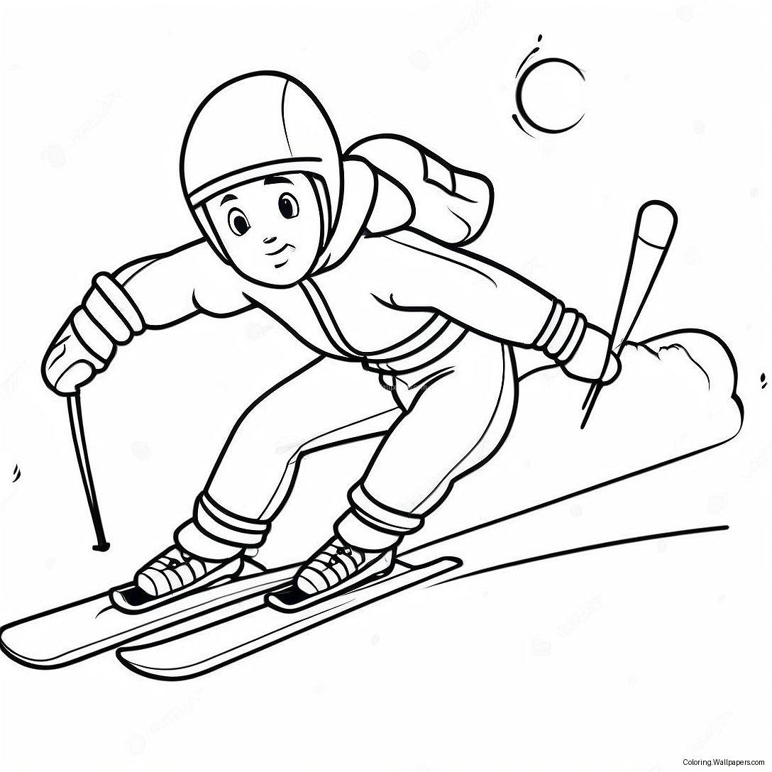 Page À Colorier Sports D'hiver 25322