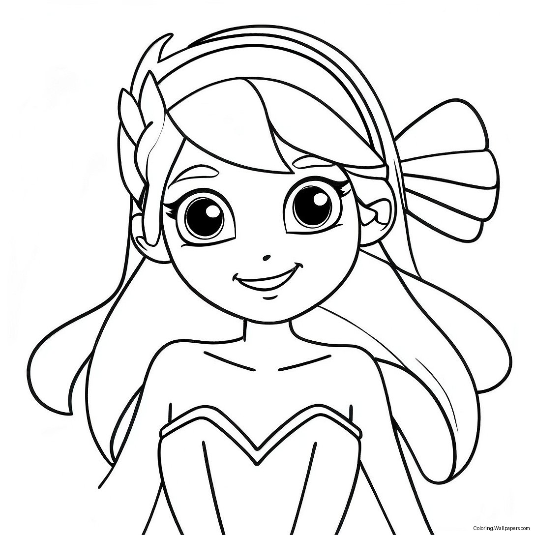 Winx Club Älva Färgläggningssida 12489