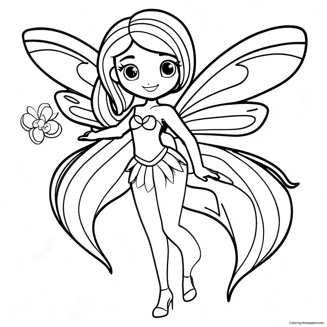 Winx Club Fe Fargeleggingsark 12492