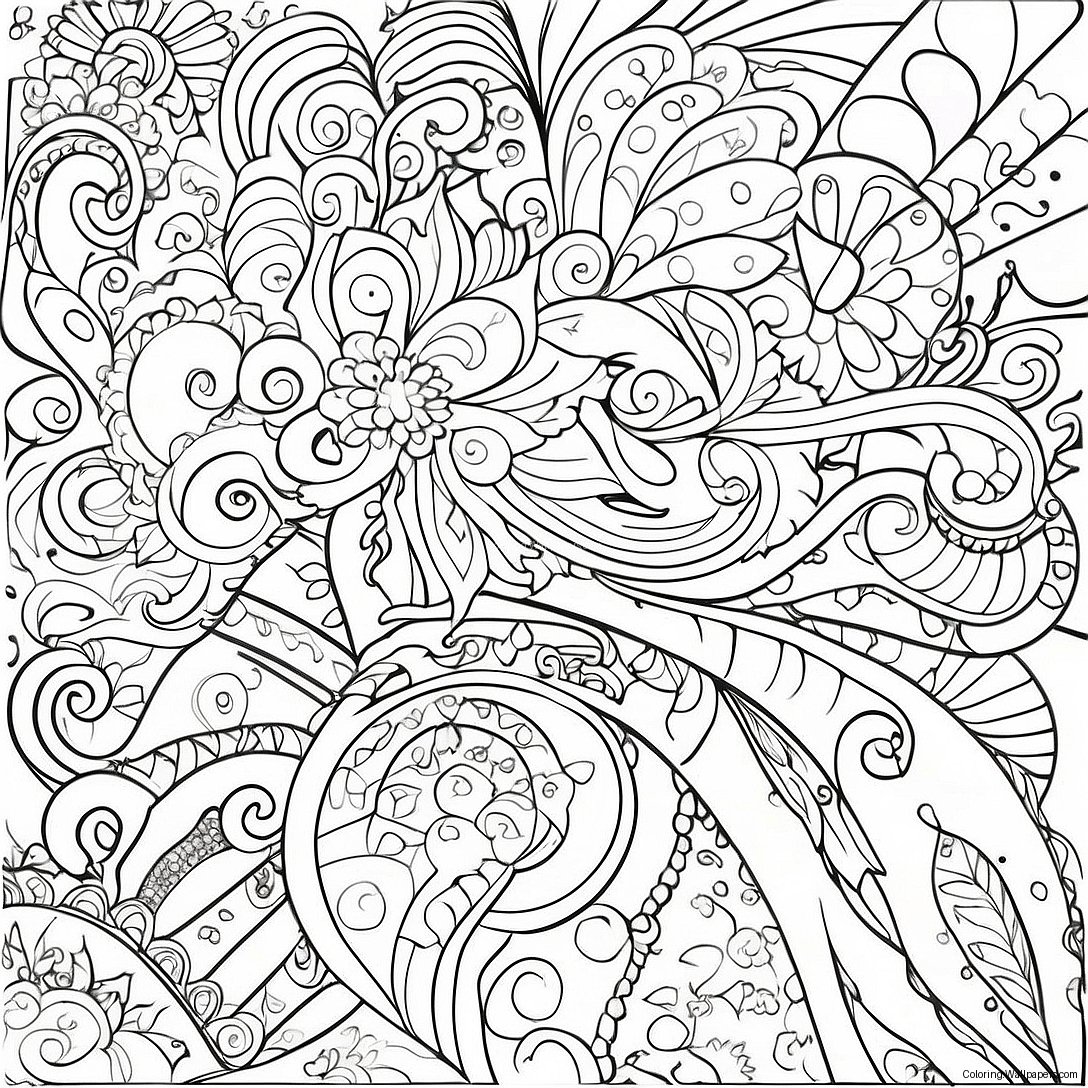 With Words Inspirational Quotes Coloring Page 2592