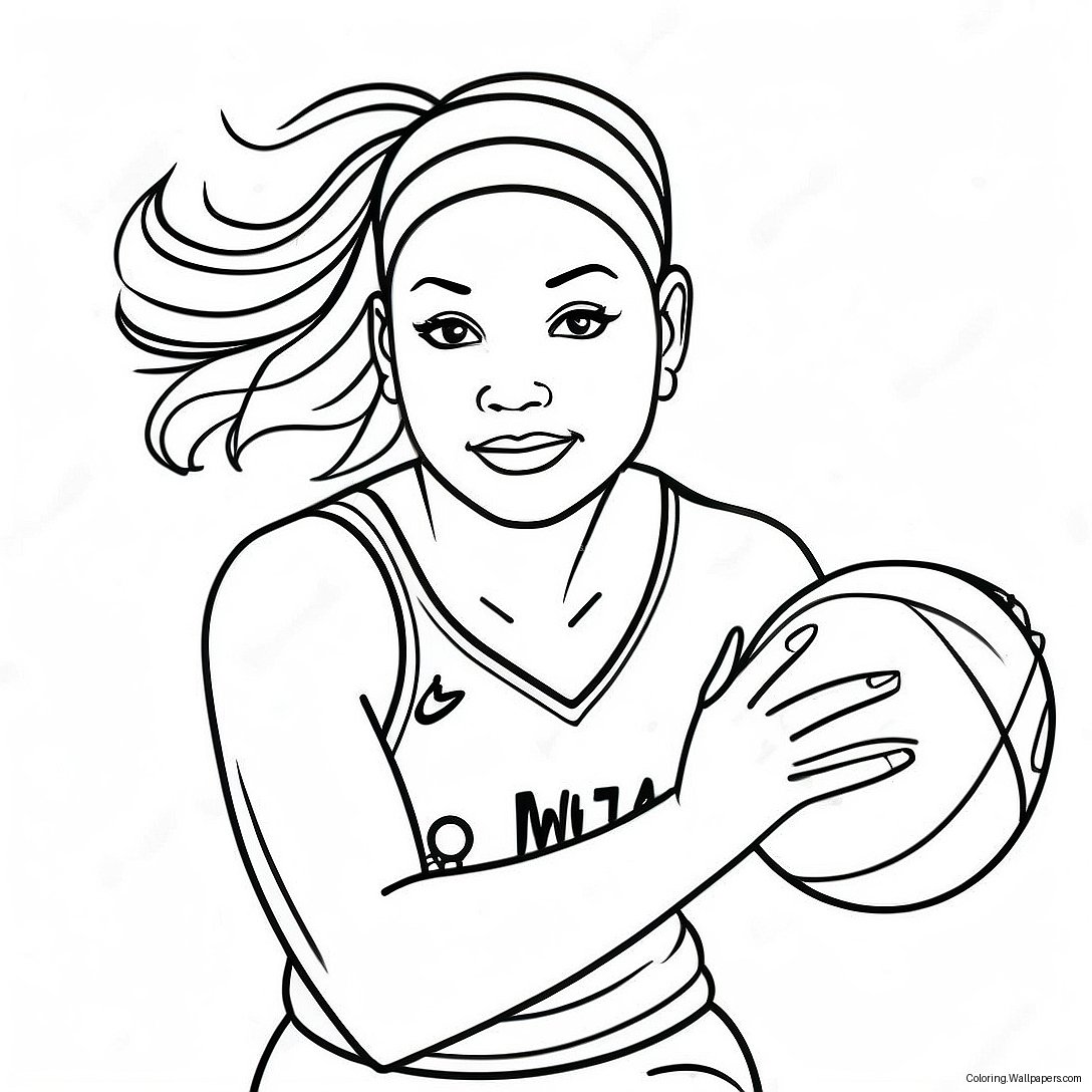 Wnba Coloring Page 24380