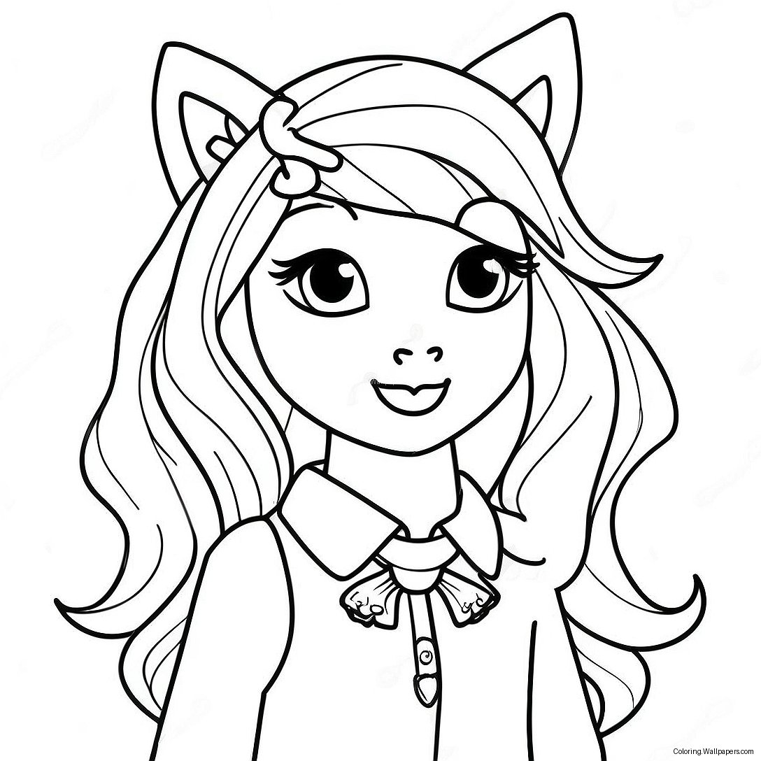 Página Para Colorear De Chica Bonita Lobo Gacha Life 47334