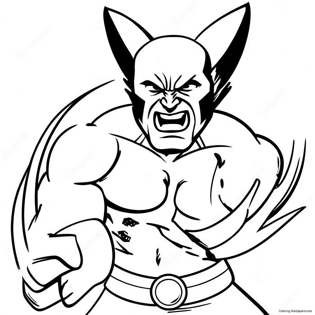 Página Para Colorear De Wolverine Animal 41495