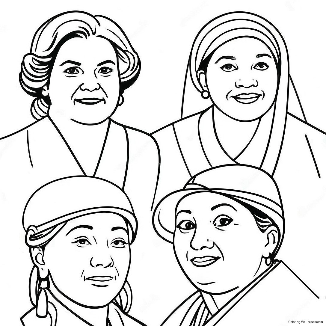 Women's History Month Coloring Page 3081