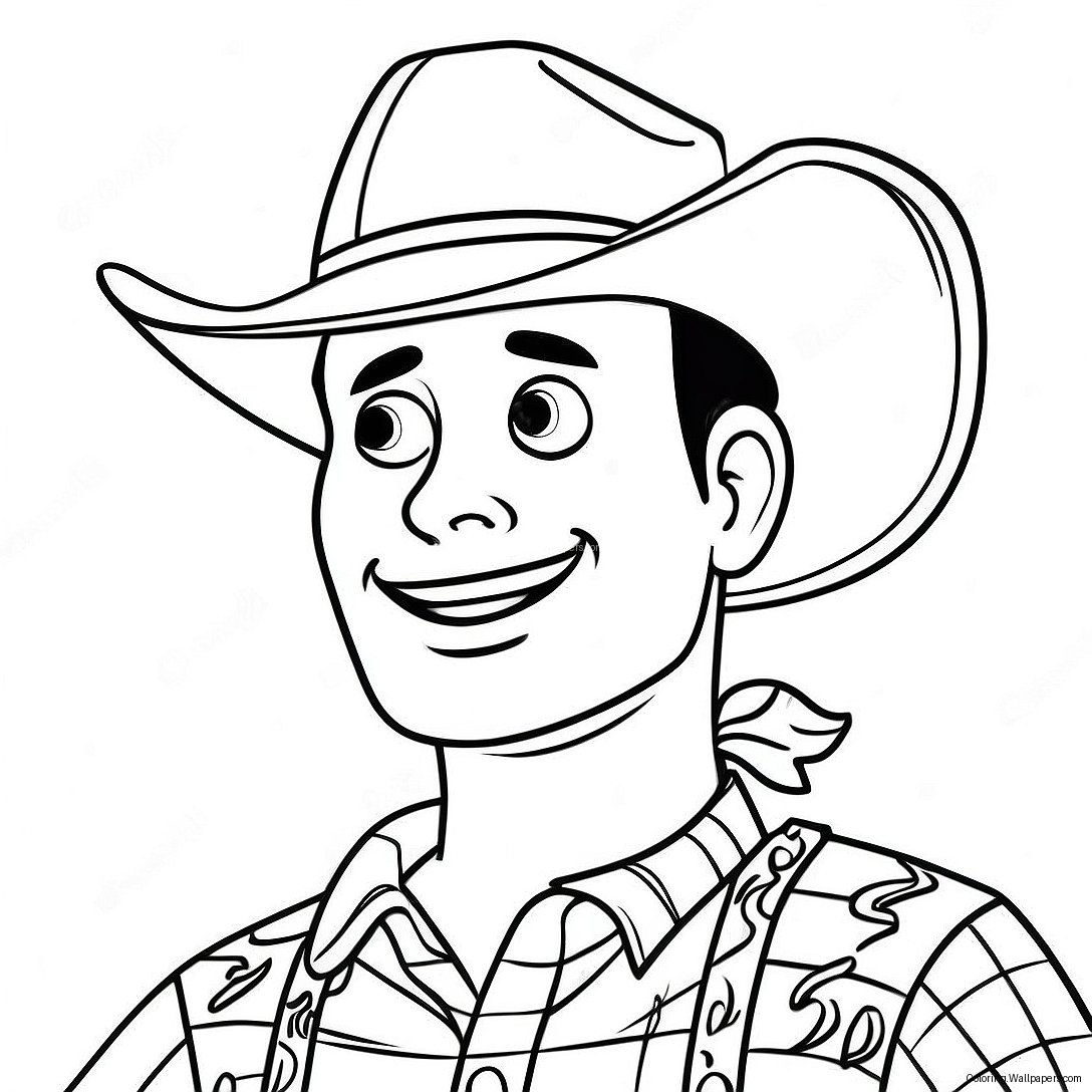 Woody With Cowboy Hat Coloring Page 5472