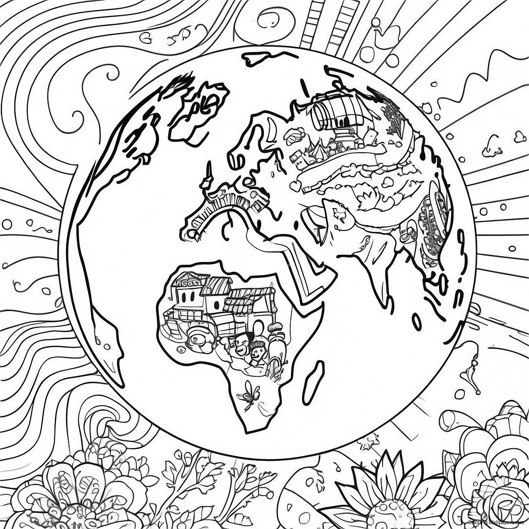 Word World Coloring Page 32671