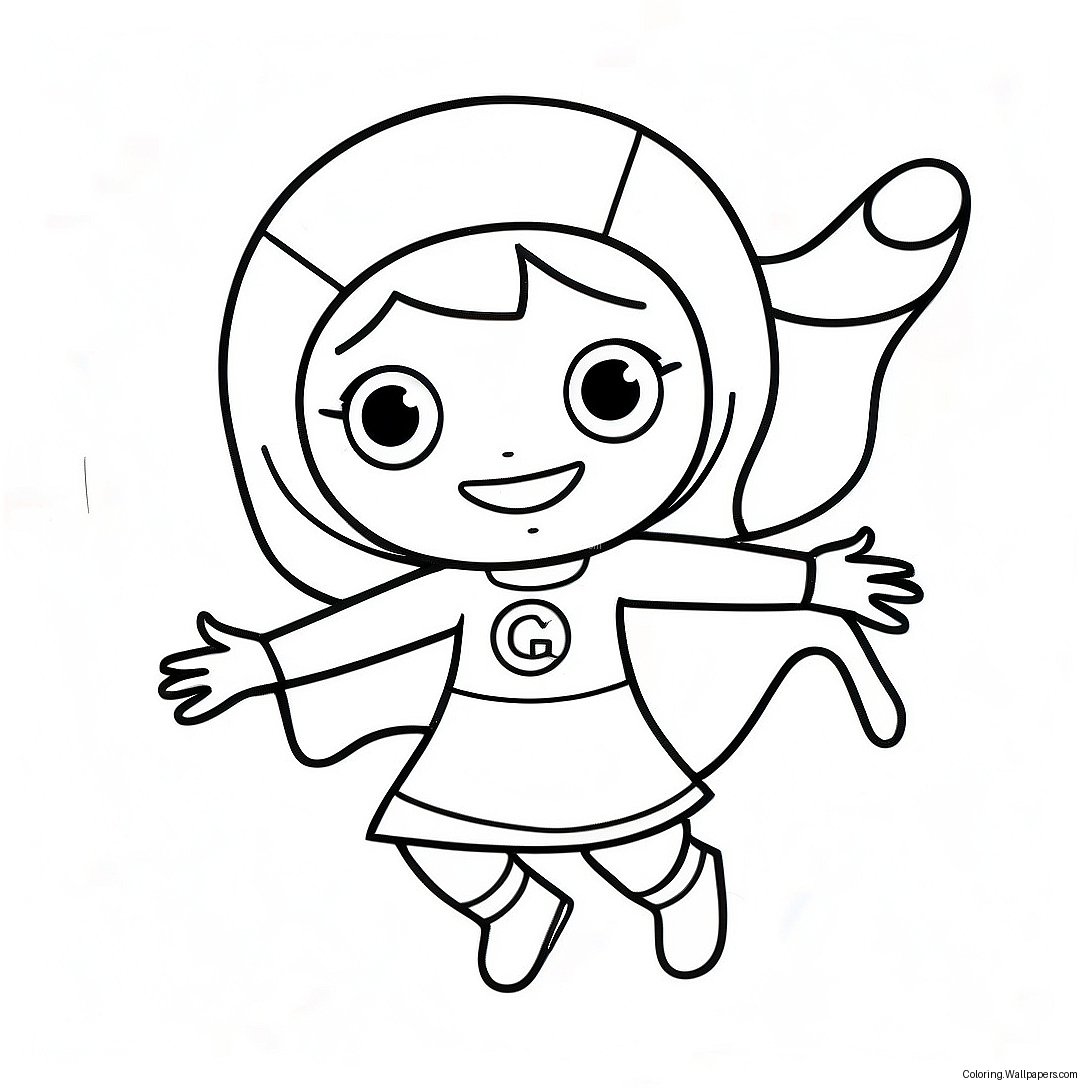 Page À Colorier Wordgirl En Action 52072