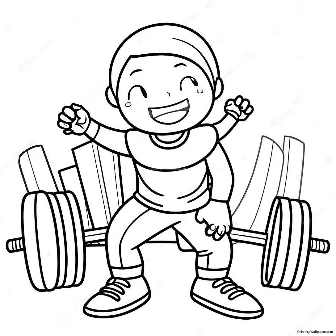 Workout Kleurplaat Voor Kinderen 44538