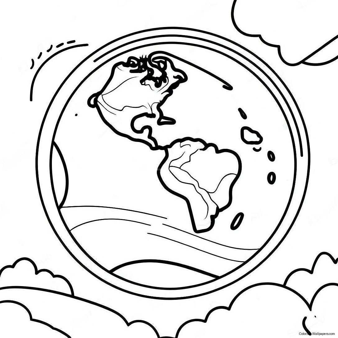 World Exploration Coloring Page 46026