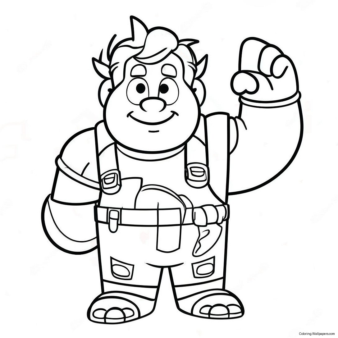 Wreck It Ralph Kleurplaat 2274