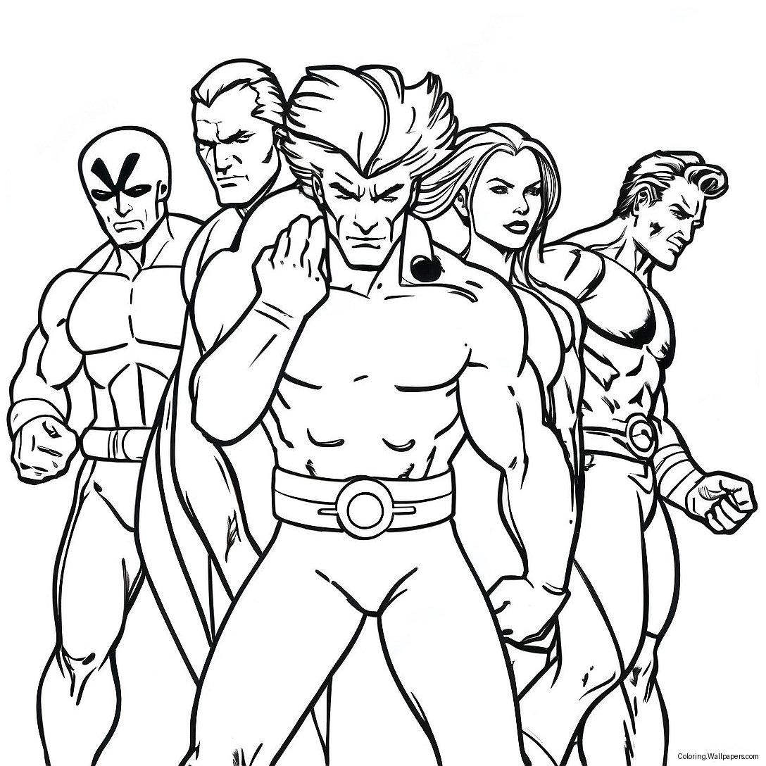 X-Men Coloring Page 15584