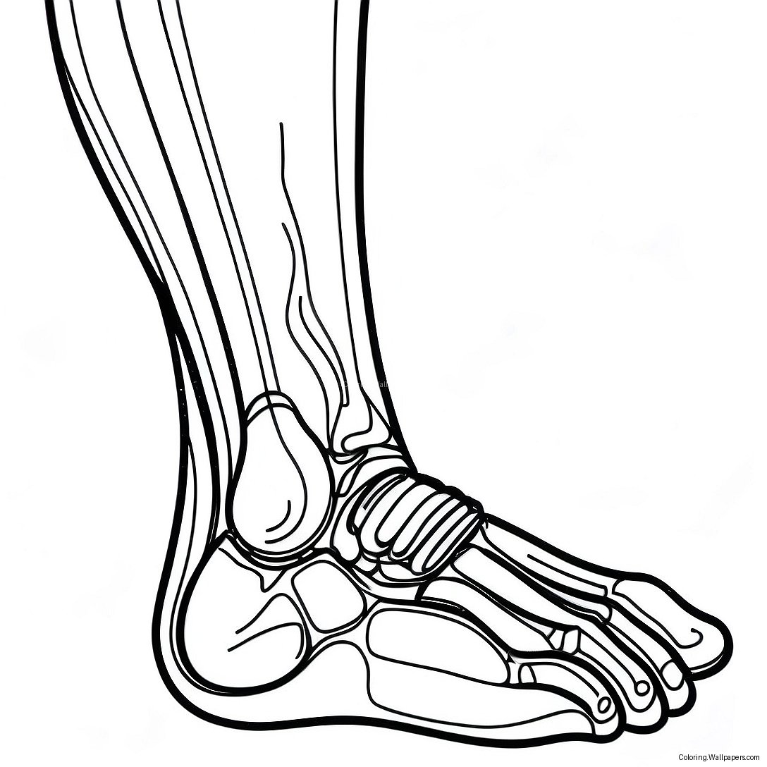 X Ray Voet Kleurplaat 48586