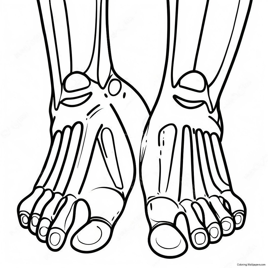 X Ray Foot Coloring Page 48588