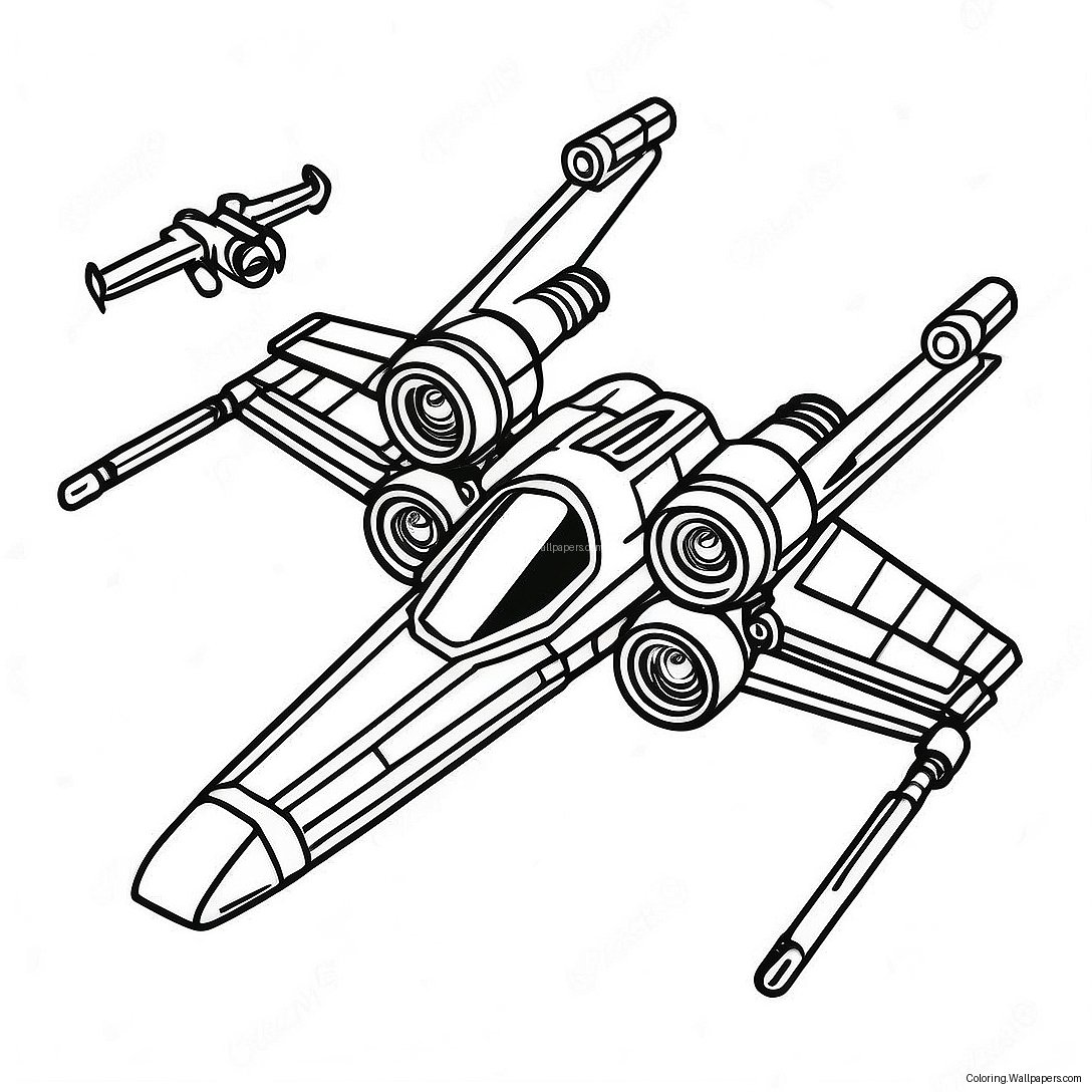 X-Wing Starfighter Coloring Page 47709