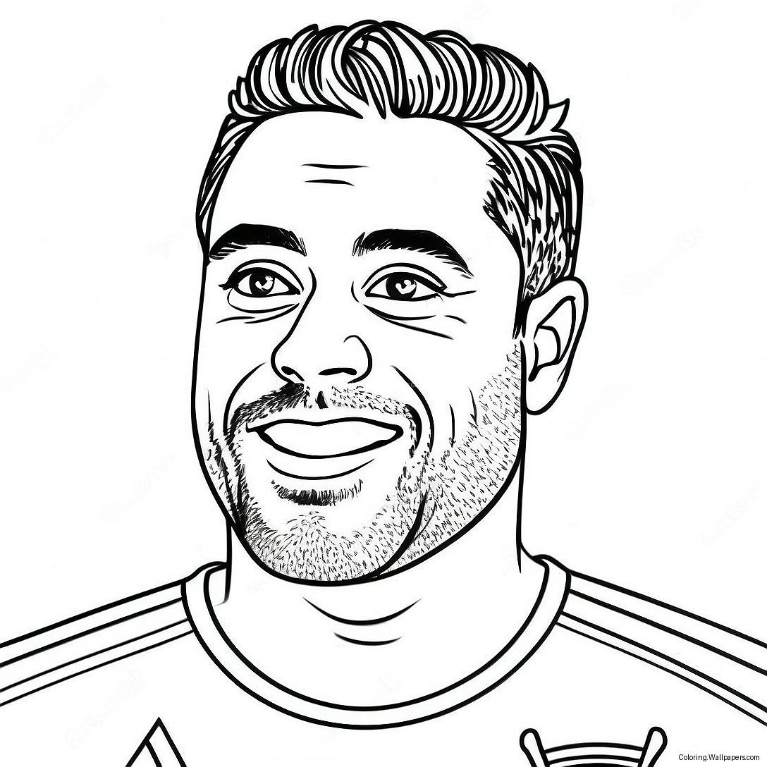 Xavi Coloring Page 22577