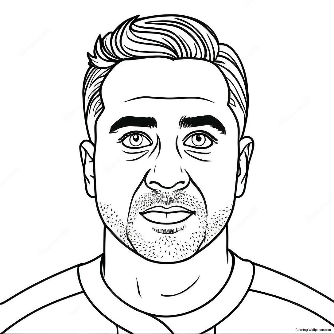 Xavi Coloring Page 22579