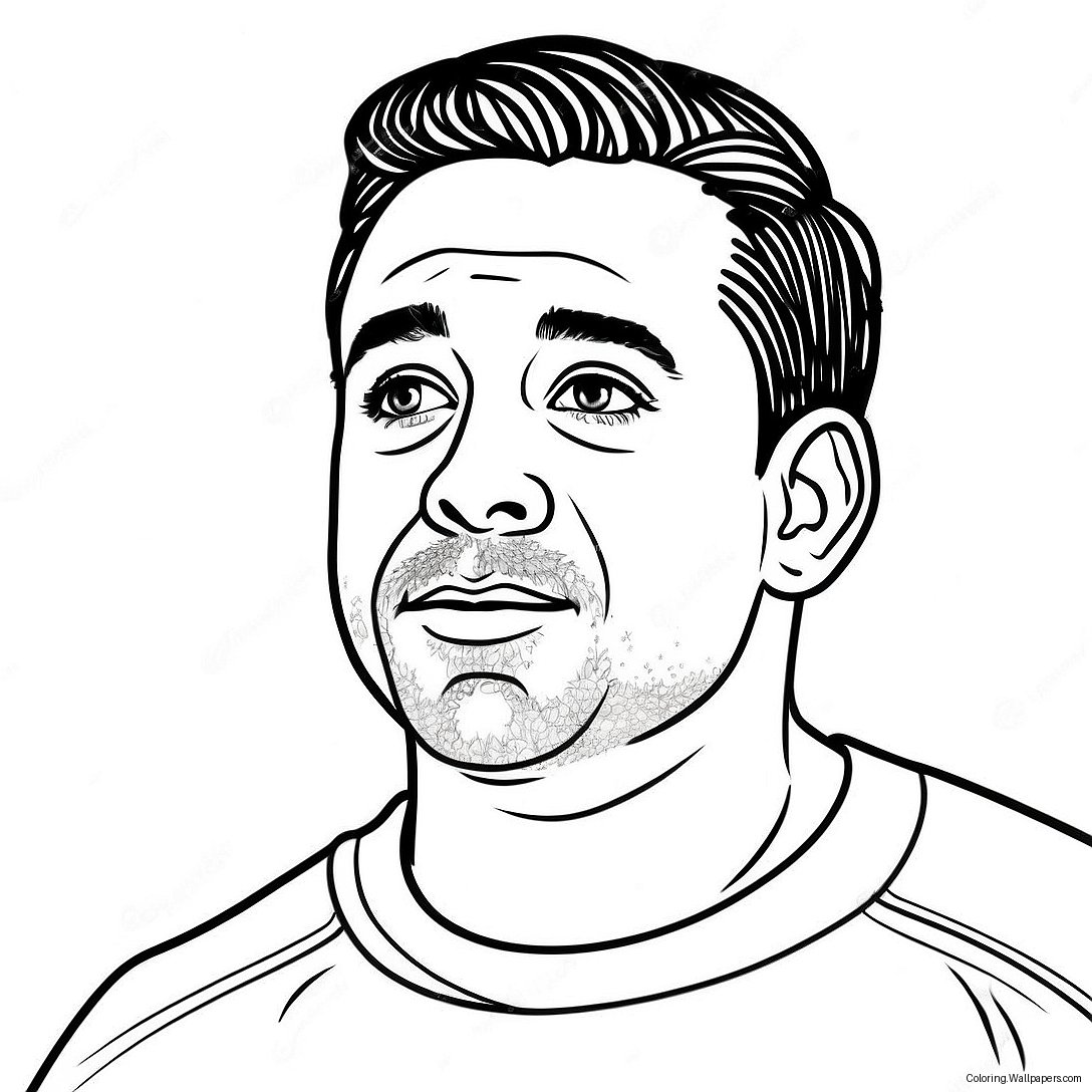 Xavi Coloring Page 22580