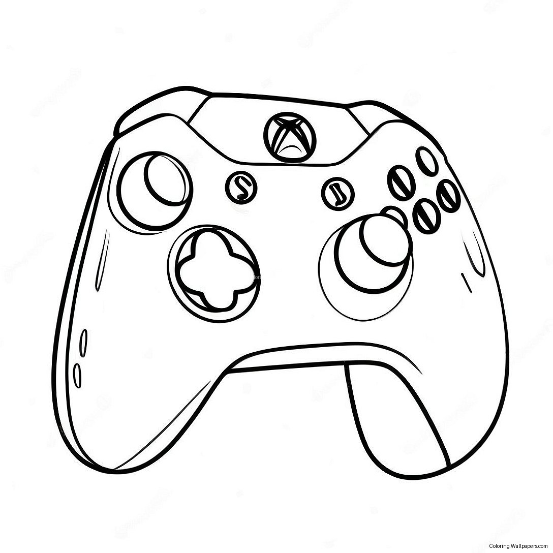 Pagina Da Colorare Di Controller Xbox 10112