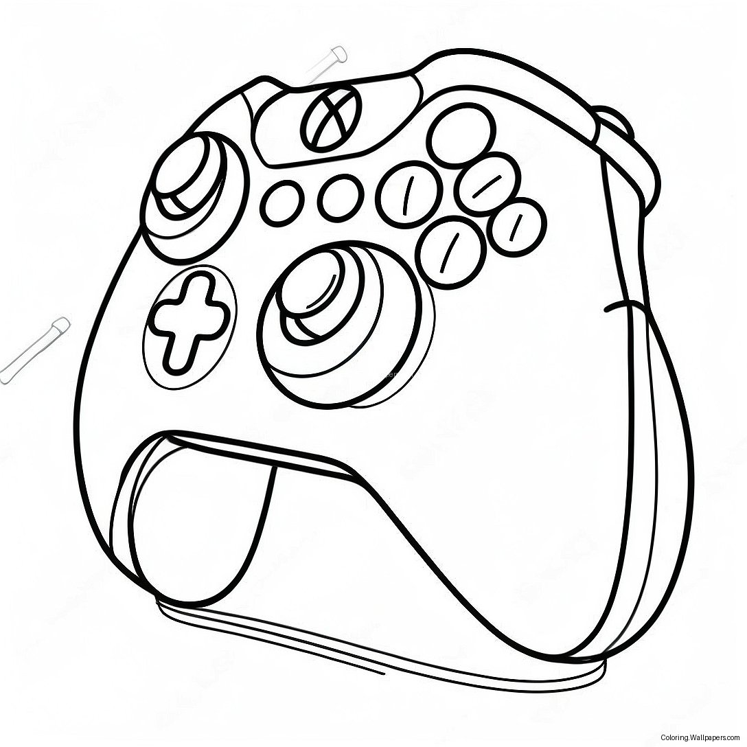 Xbox Controller Plezier Kleurplaat 24180