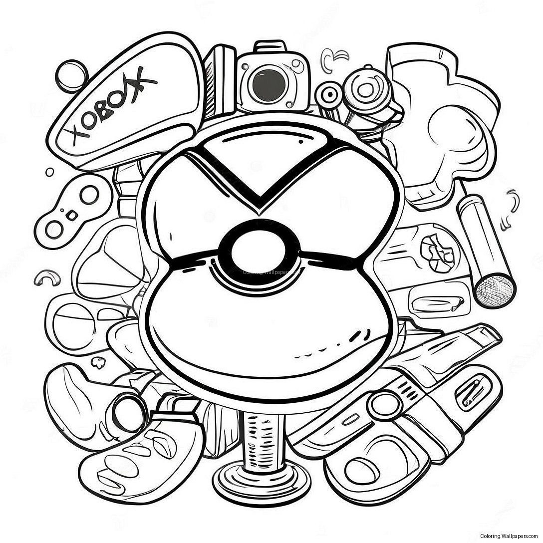 Xbox Logo Coloring Page 24188