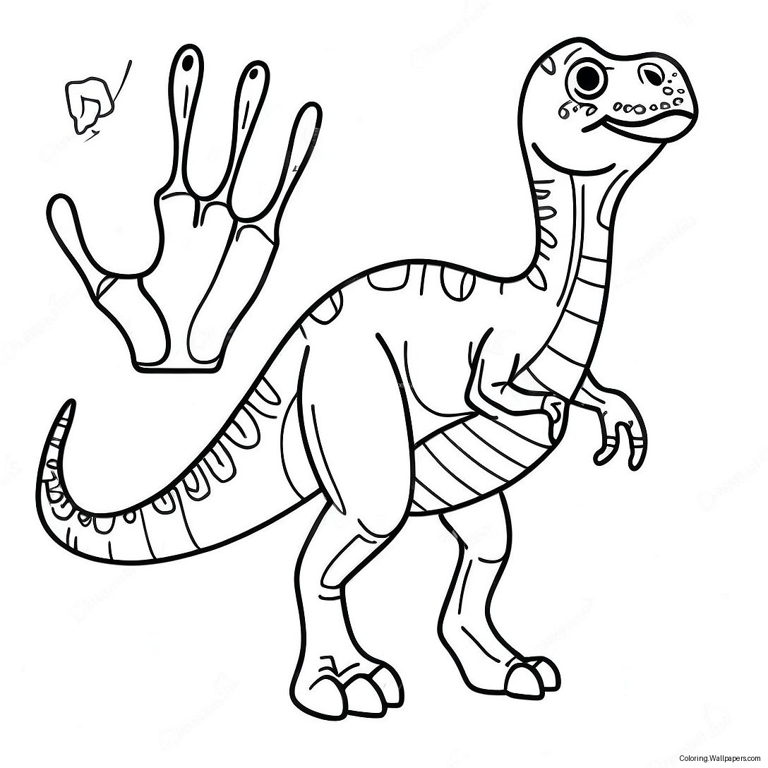 Xray Dinosaur Coloring Page 44057