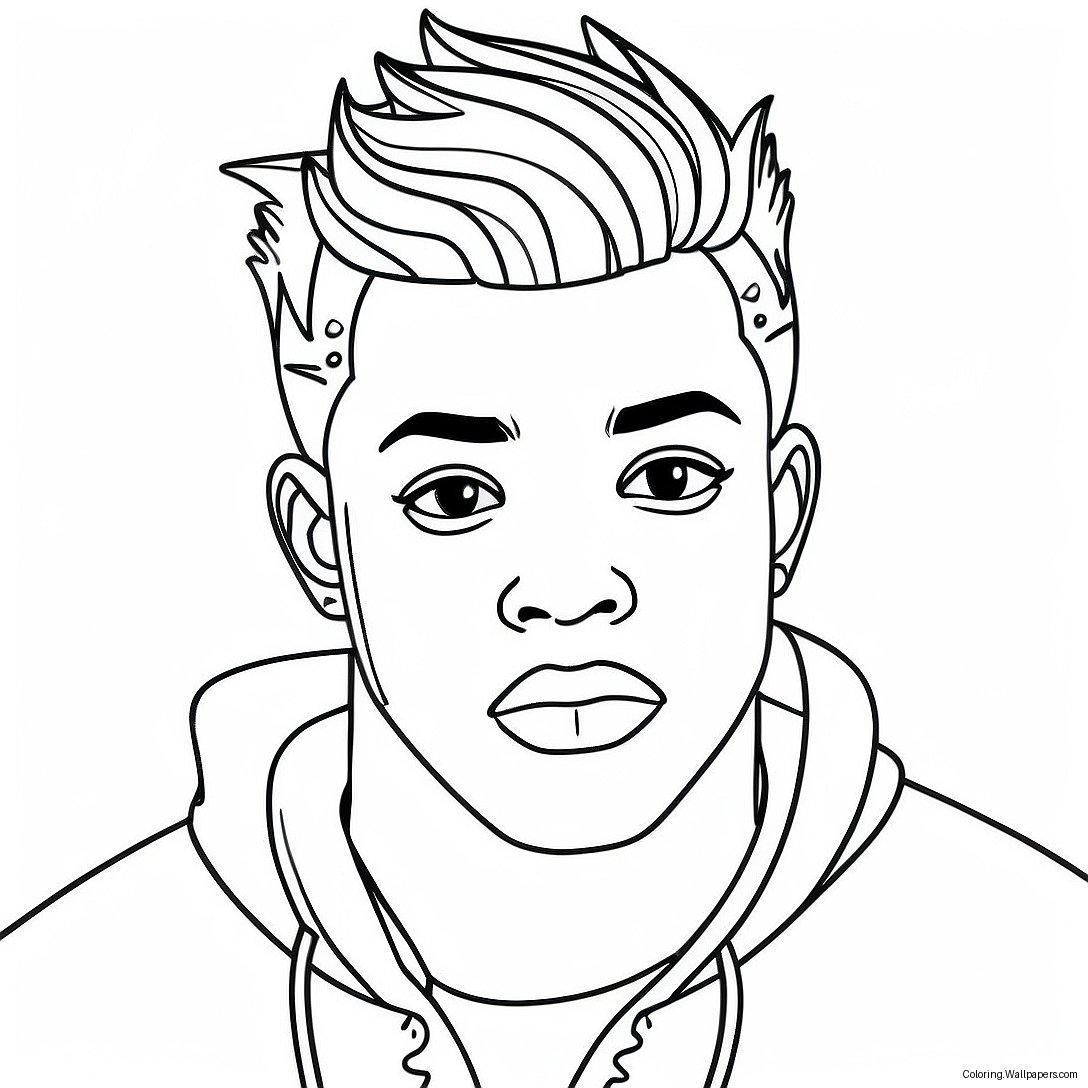 Xxxtentacion Coloring Page 30581