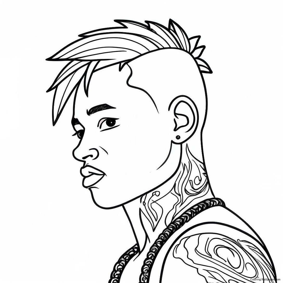 Xxxtentacion Coloring Page 30583