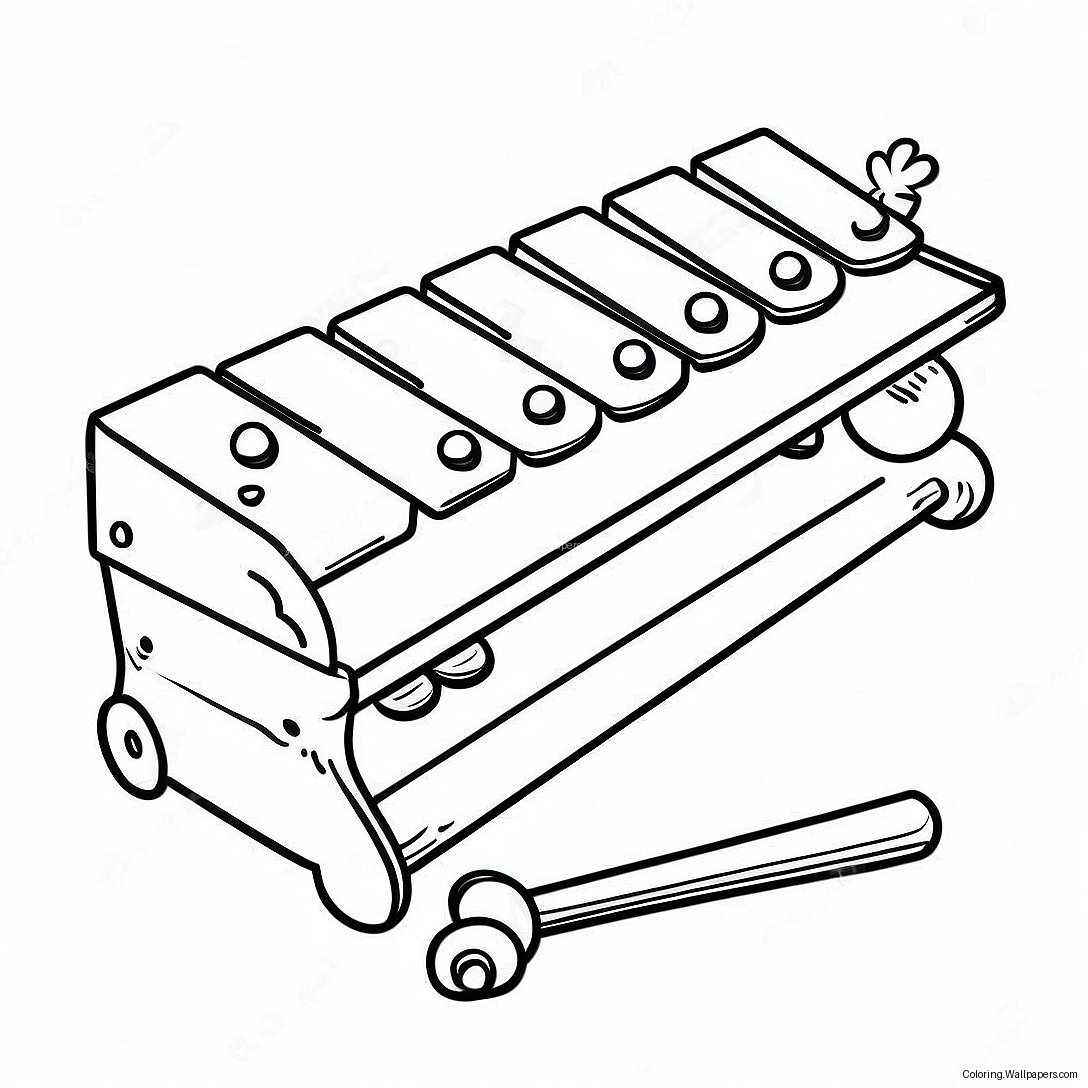 Xylofoon Kleurplaat 49694