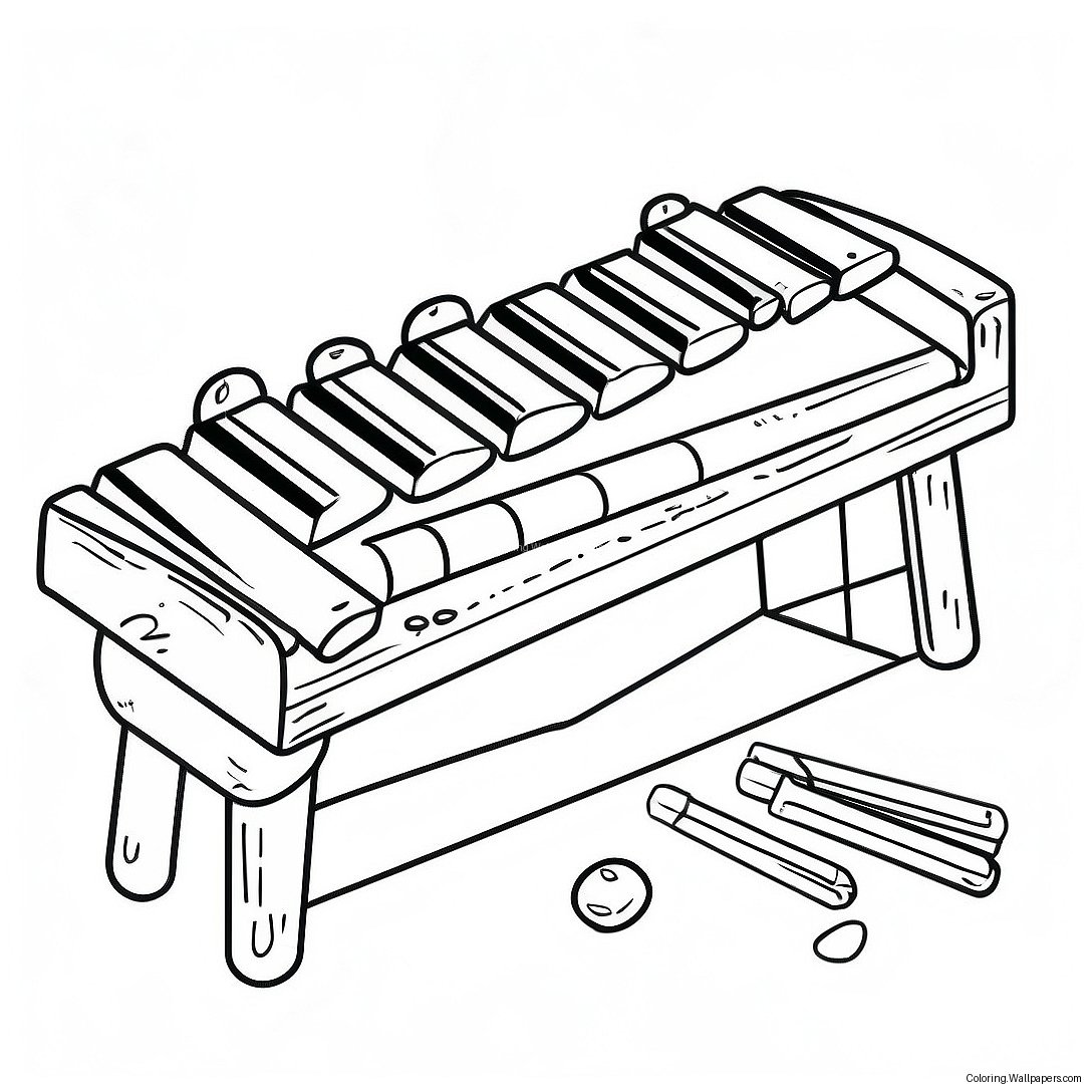 Pagina De Colorat Xilofon 49695