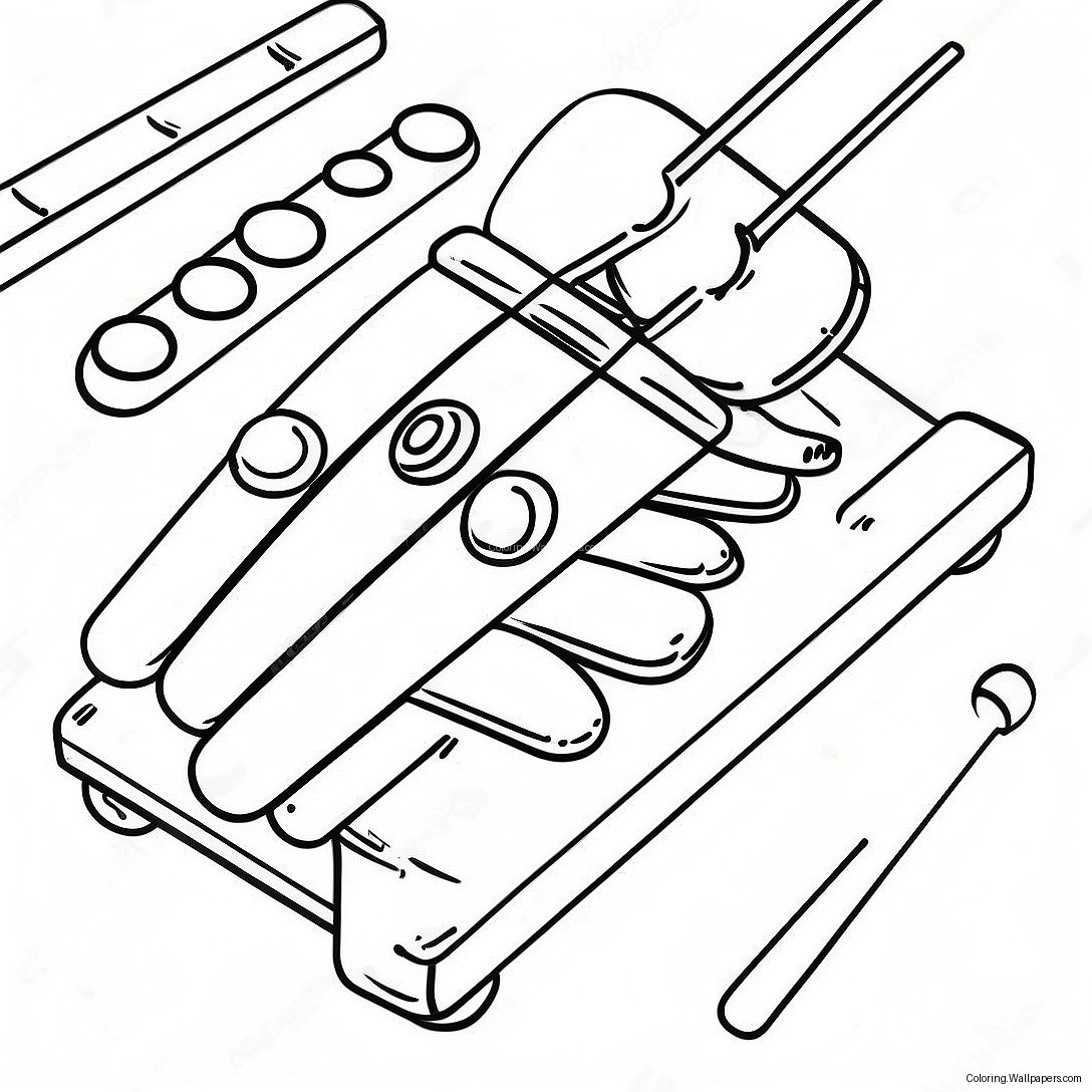 Xylophon Ausmalbild 49696