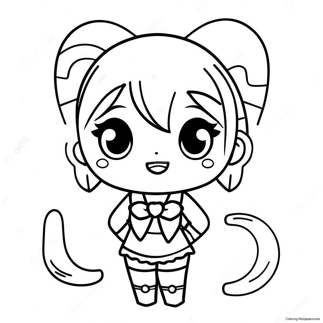 Yandere Simulator Chibi Coloring Page 52135