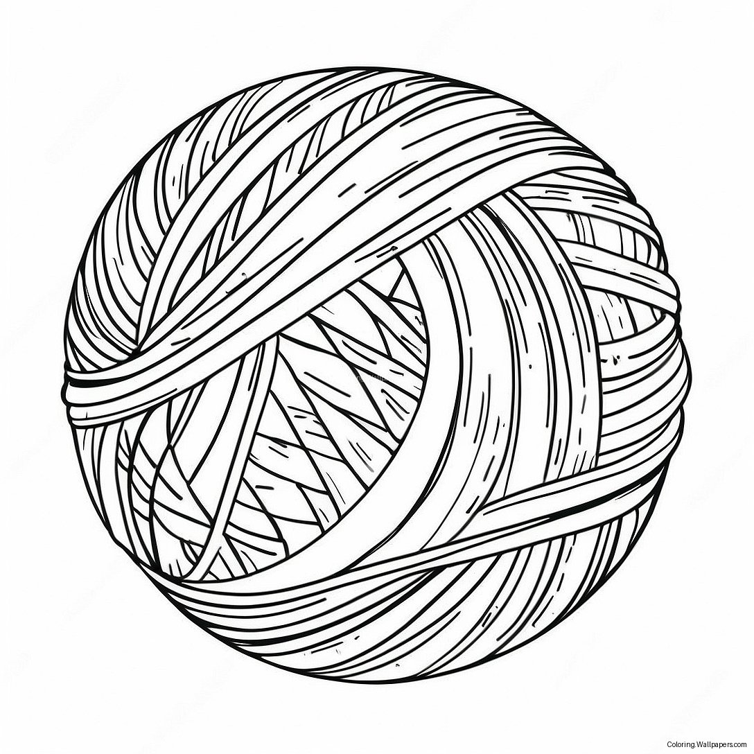 Yarn Ball Coloring Page 41990