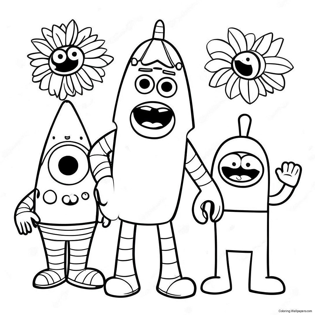 Yo Gabba Gabba Coloring Page 6606