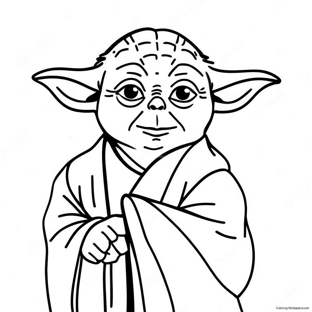 Yoda Kleurplaat 44065