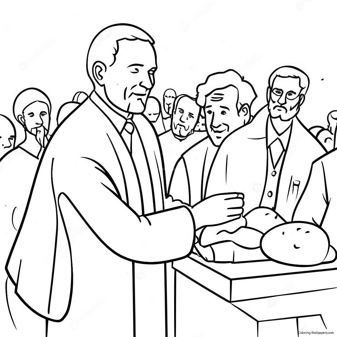 Yom Kippur Prayer Service Coloring Page 15914