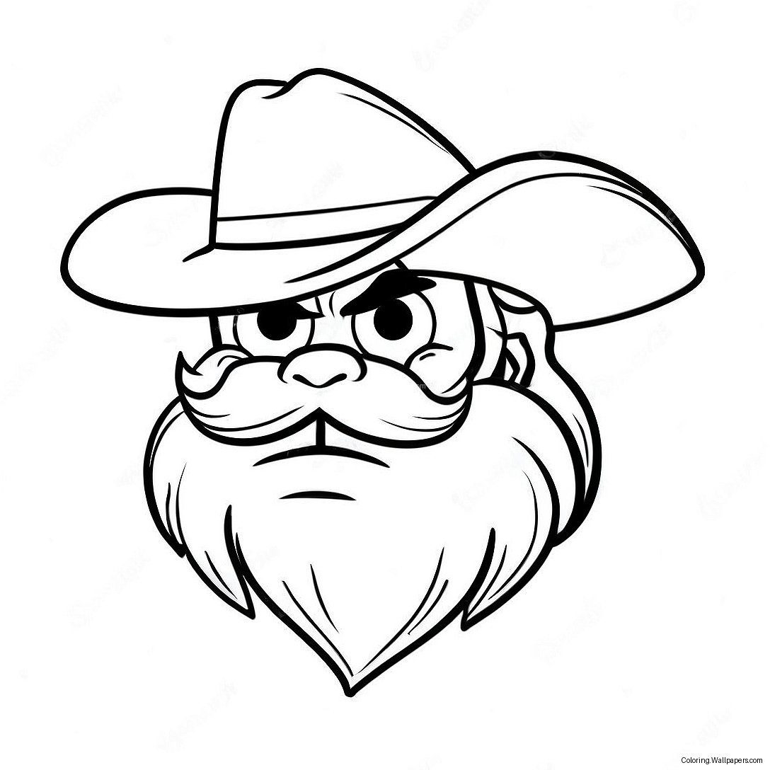 Yosemite Sam Na Página Para Colorir Com Chapéu De Cowboy 34994