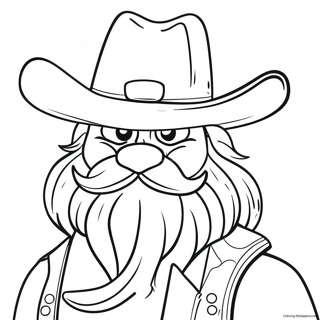 Yosemite Sam In Cowboyhoed Kleurplaat 34995