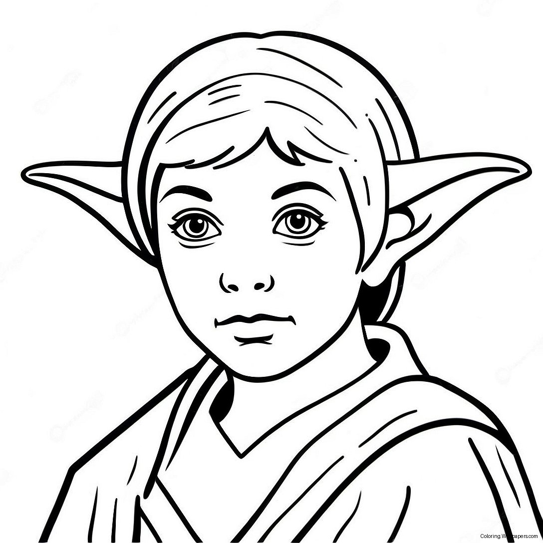 Página Para Colorir Do Jovem Jedi 57006